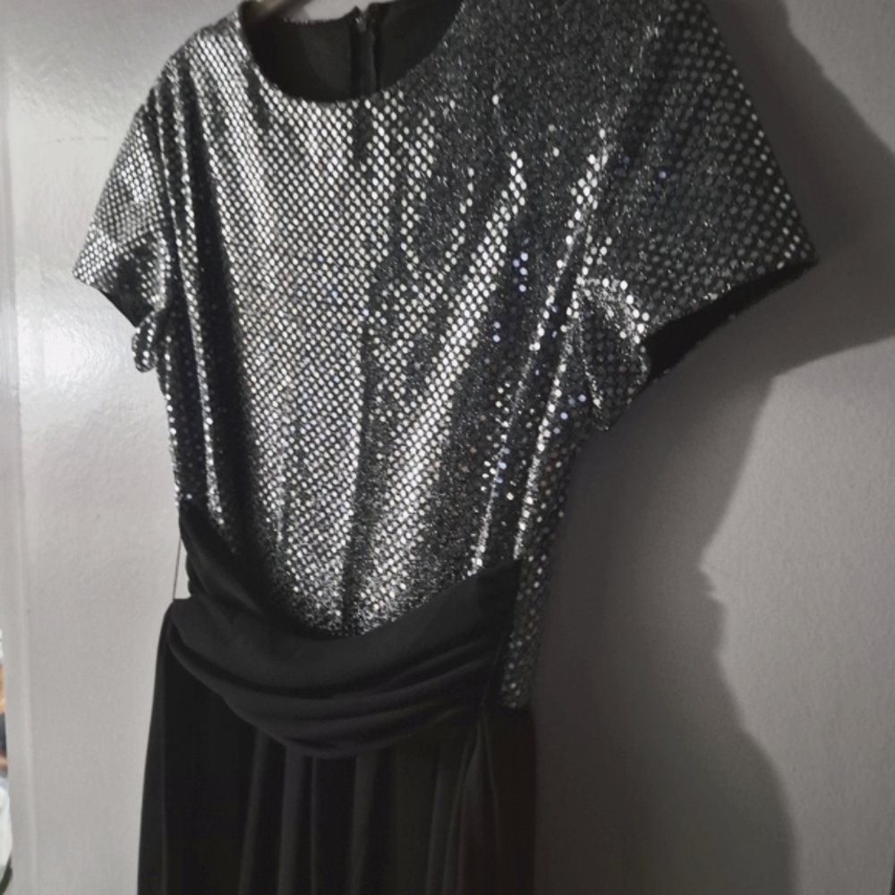 Night Way Collections Elegant Black Pantsuit Size 10